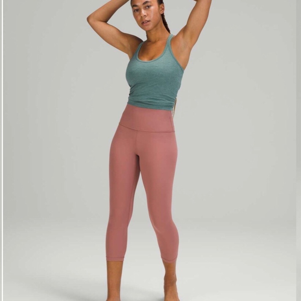 Lululemon Align Crop 21 Spiced Chai Size 4